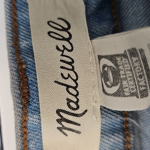Madewell Wide Leg 5 Pocket Blue Jeans Boho Hippie Throwback 70s Festival - Picture 3 of 12